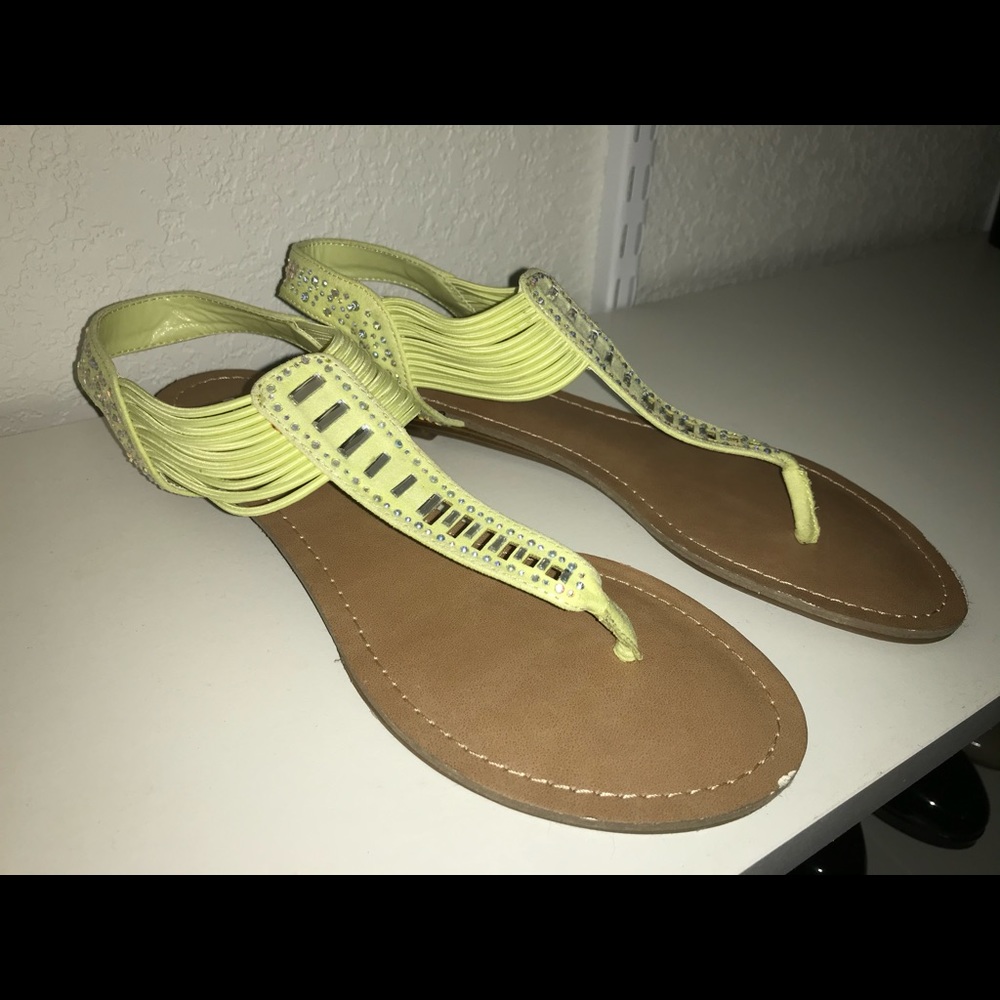 3/$23 Neon Green Madden Girl Sandal